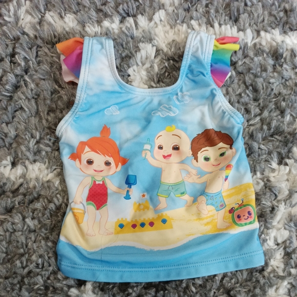 Disney Other - Girls Disney Cocomelon Tankini Swim Top 18 Months